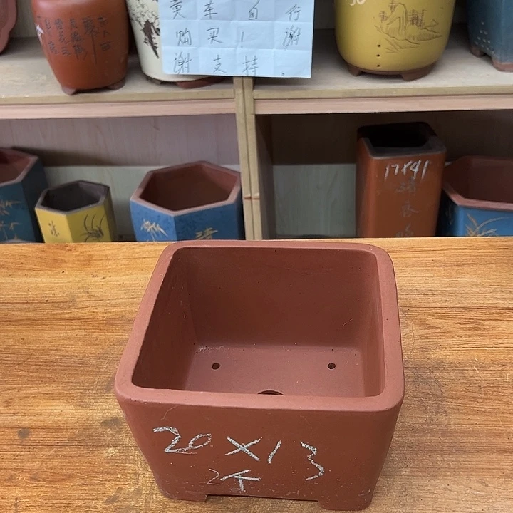 紫砂花盆，透气花盆