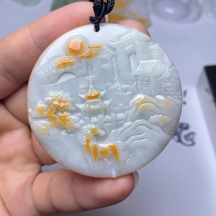 颈饰未镶嵌翡翠翡翠