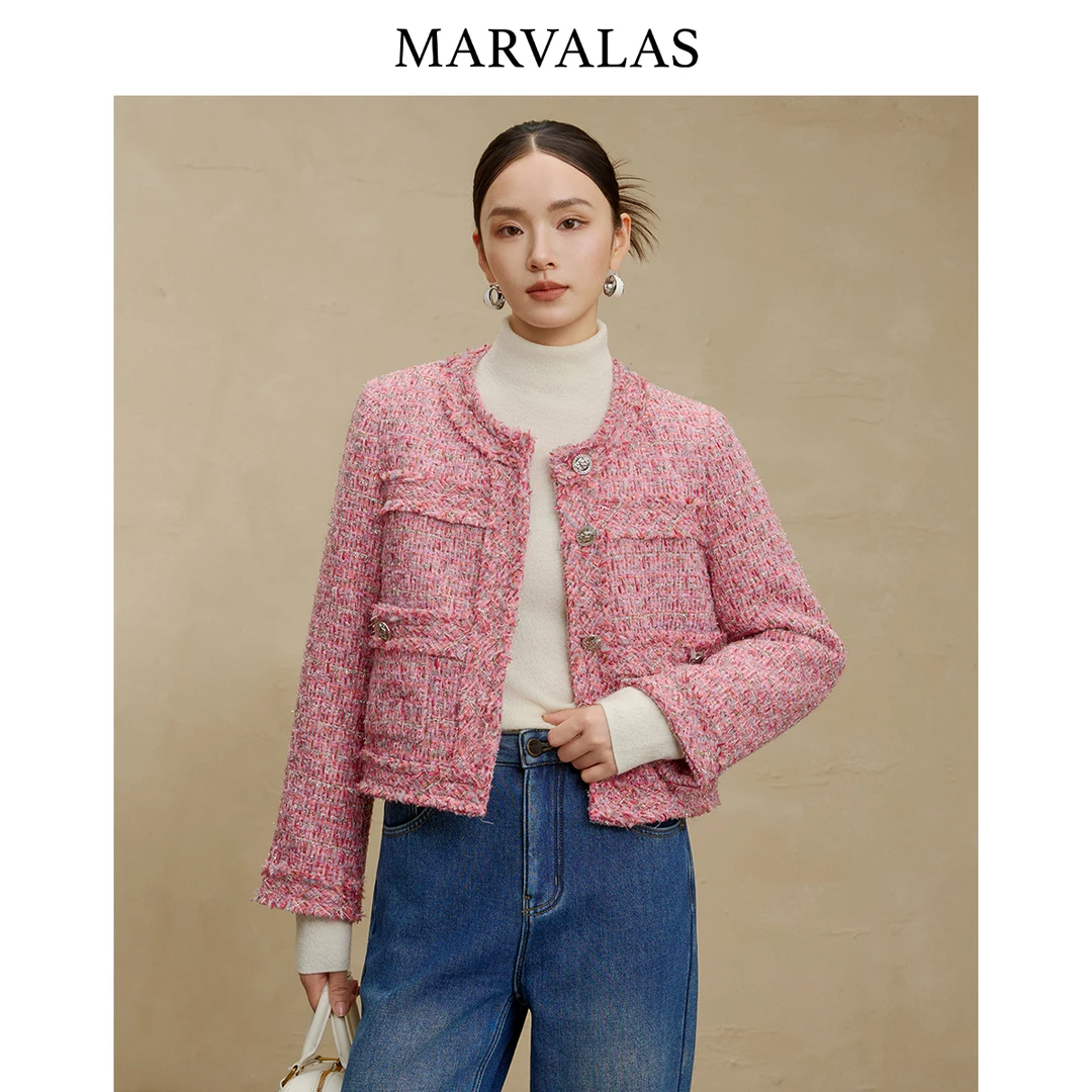 【辛小北】小香风羽绒服冬季时尚上衣百搭显瘦保暖外套女