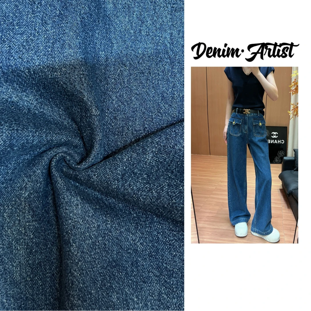 Denim Artist【繁星落华】早秋新款设计感极简风窄版女装直筒牛仔裤