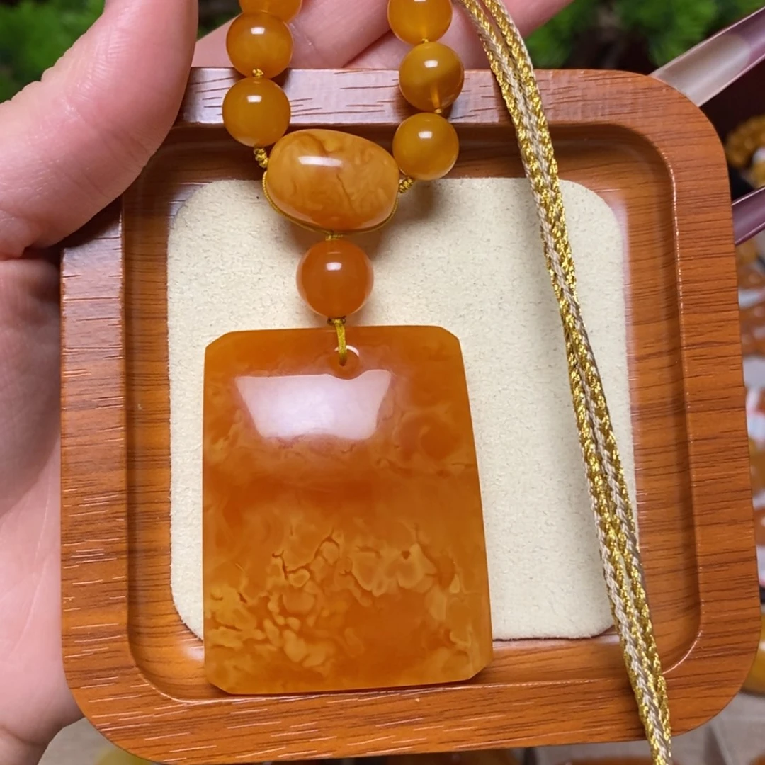 【闪购商品】蜜蜡颈饰未镶嵌项链