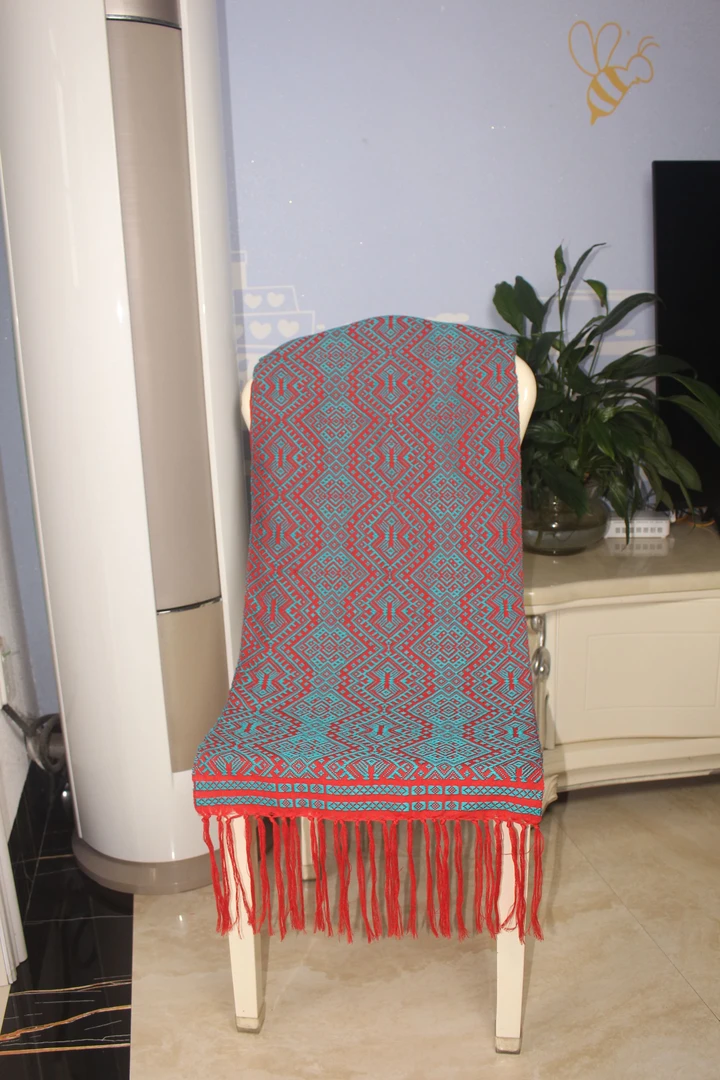 民妈妈2 广西金龙镇非遗手工壮锦围巾披肩两用 礼盒装