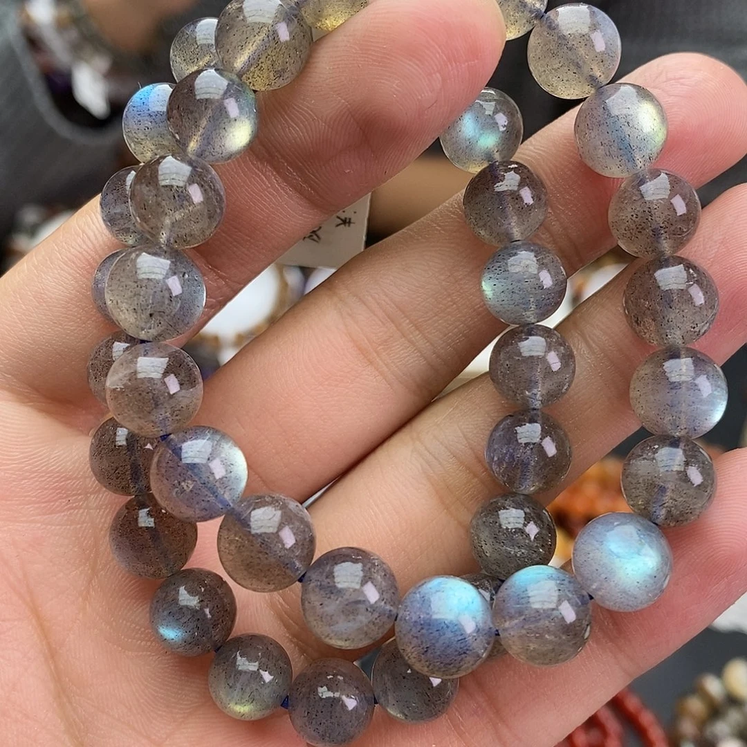 未镶嵌拉长石手链多样性发一