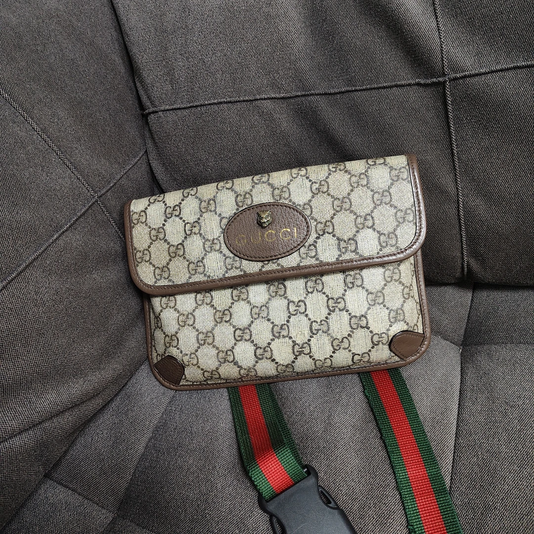 95新 GUCCI/古驰 G专属/古驰虎头包/16003