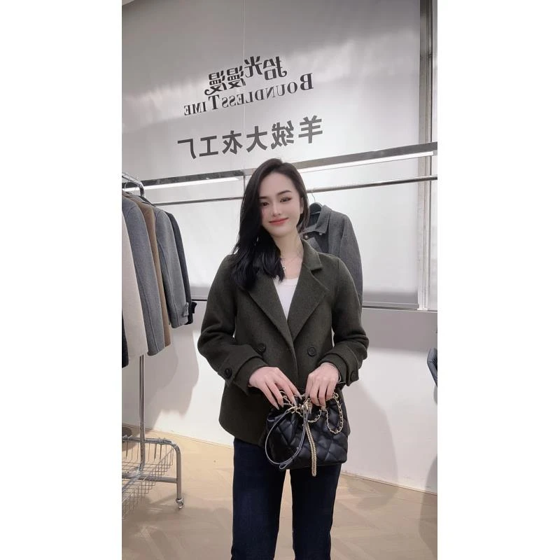 【manjia专属】西装领羊绒+超细绵羊毛轻奢小香风24809(011)