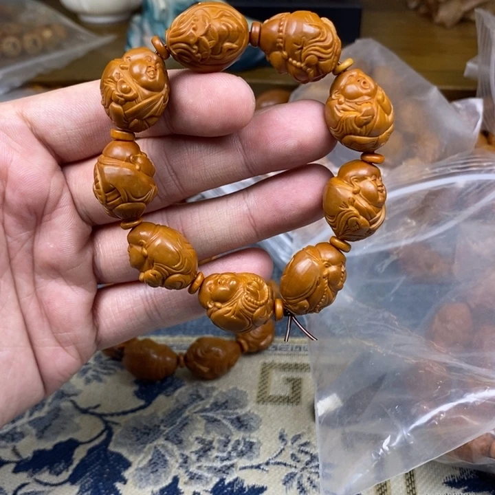 橄榄核手串/手链橄榄核雕工艺手串