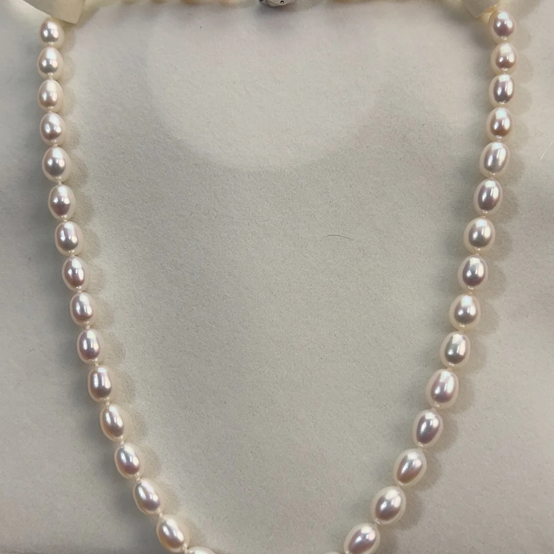 颈饰淡水珍珠银S925镶嵌