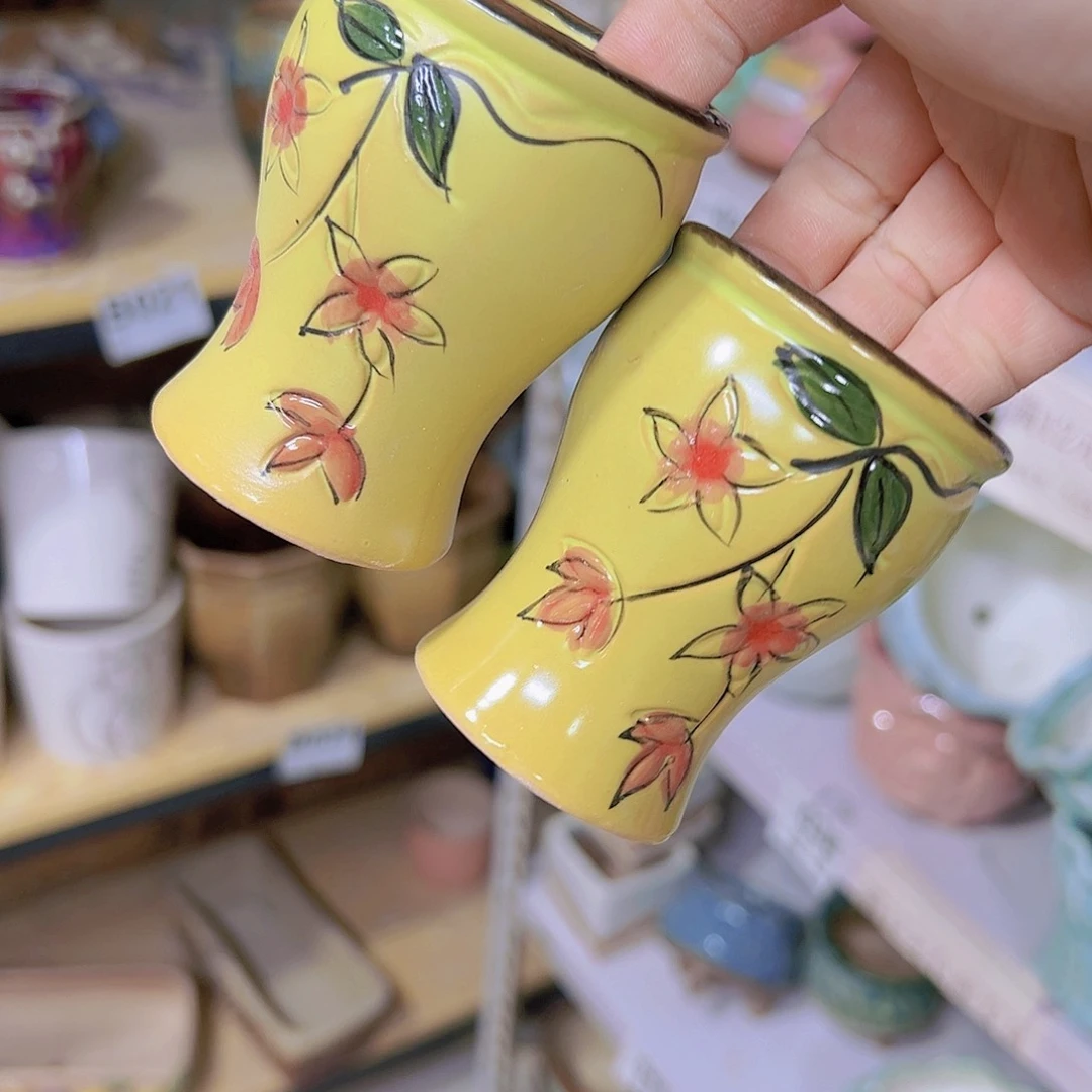 红陶陶瓷花盆当场满12包邮