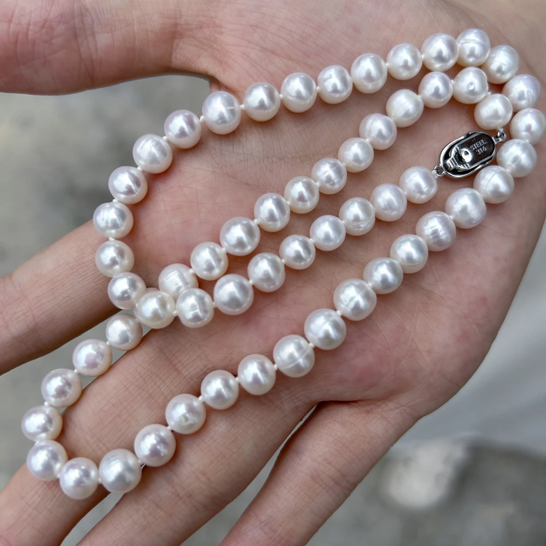 【白蔷薇】新粉必入 天然珍珠百搭点位 6.5-7.5mm 时尚经典