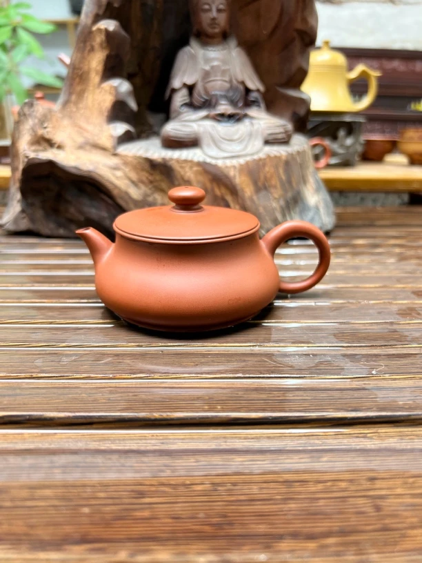 潮州朱泥壶薄胎小明炉纯手工多容量可选、工夫茶壶