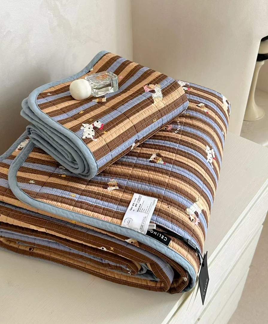 森觅家【Hapoy狗】纯棉印花床盖三件套 卡通系列 可机洗