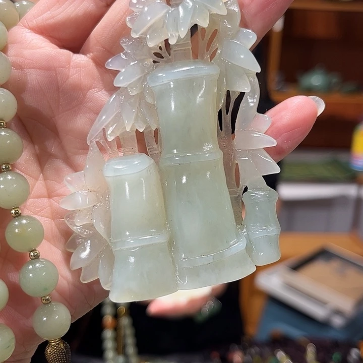 未镶嵌岫玉毛衣链