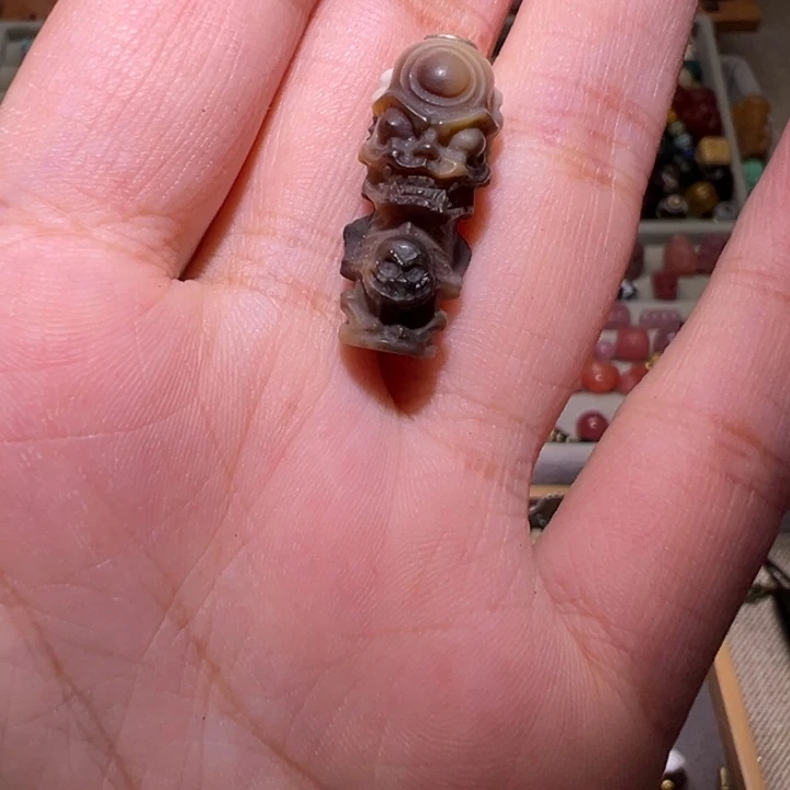 葫***集银S925镶嵌配饰玛瑙/玉髓文玩配饰10