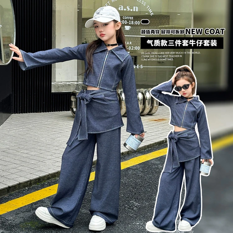 童装2025新款春秋装时尚新款儿童女儿服洋气爆款童装宝宝套装时髦