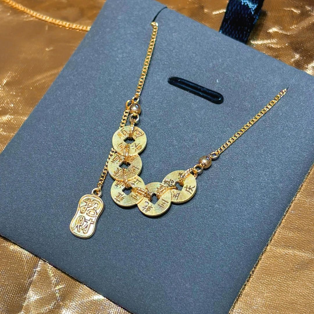 Chow Tai Seng/周大生五帝钱足金项链