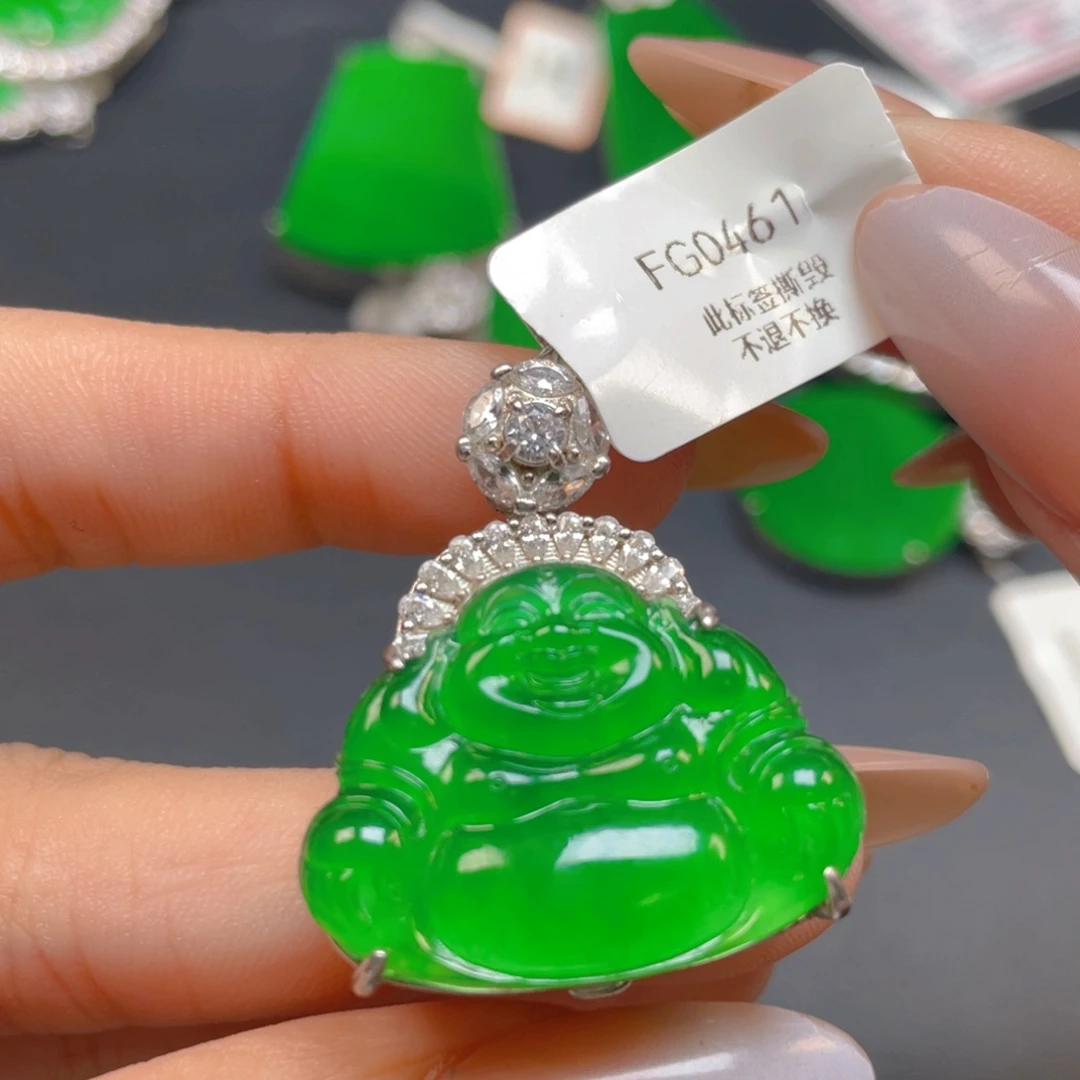 【闪购商品】颈饰银S925镶嵌翡翠翡翠