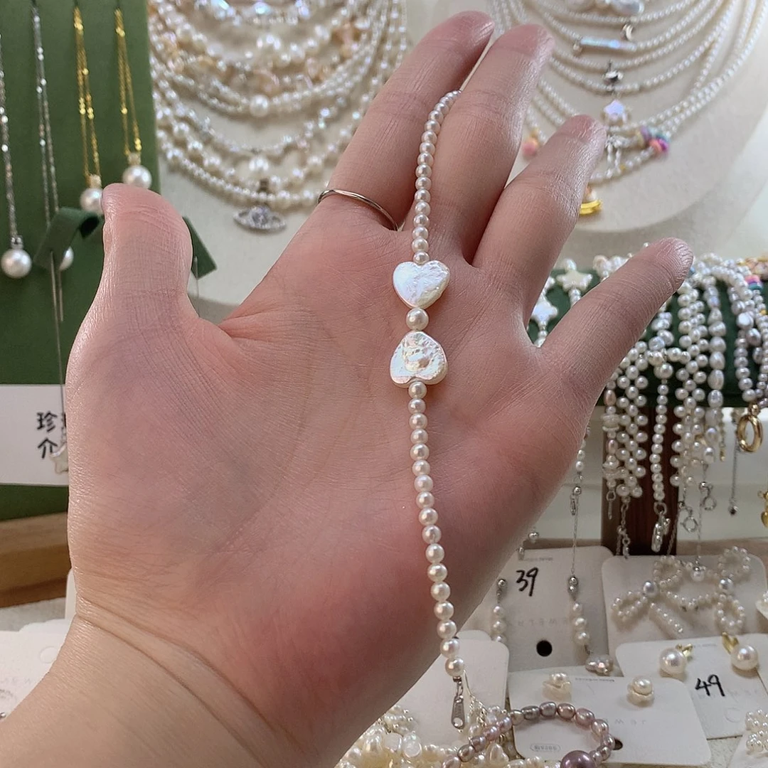 淡水珍珠手绳银S925镶嵌