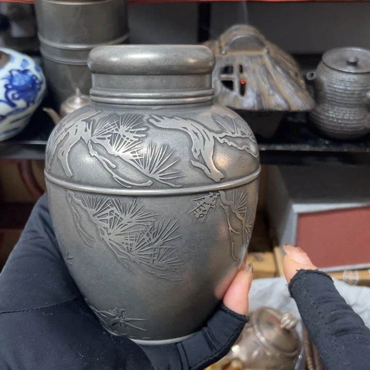锡中古工艺品摆件