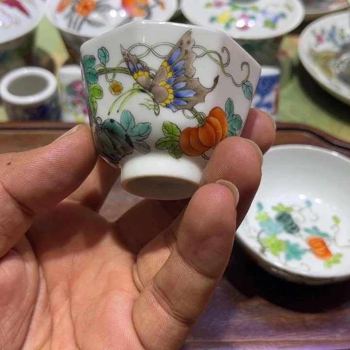 纯手绘精品盖碗杯