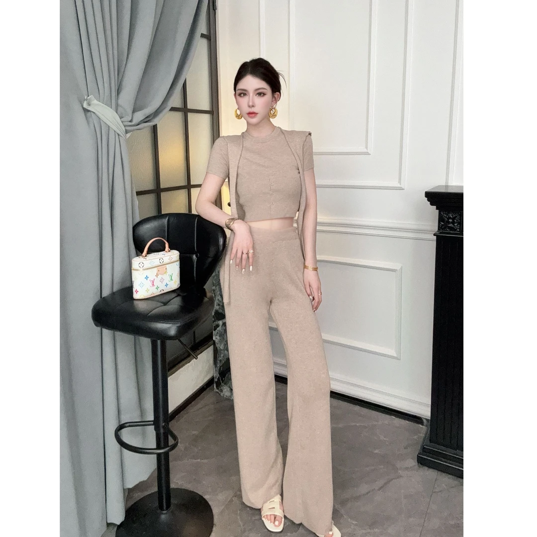 【57】SS姗姗夏季温柔气质性感修身显瘦网红设计感时尚套装50370328