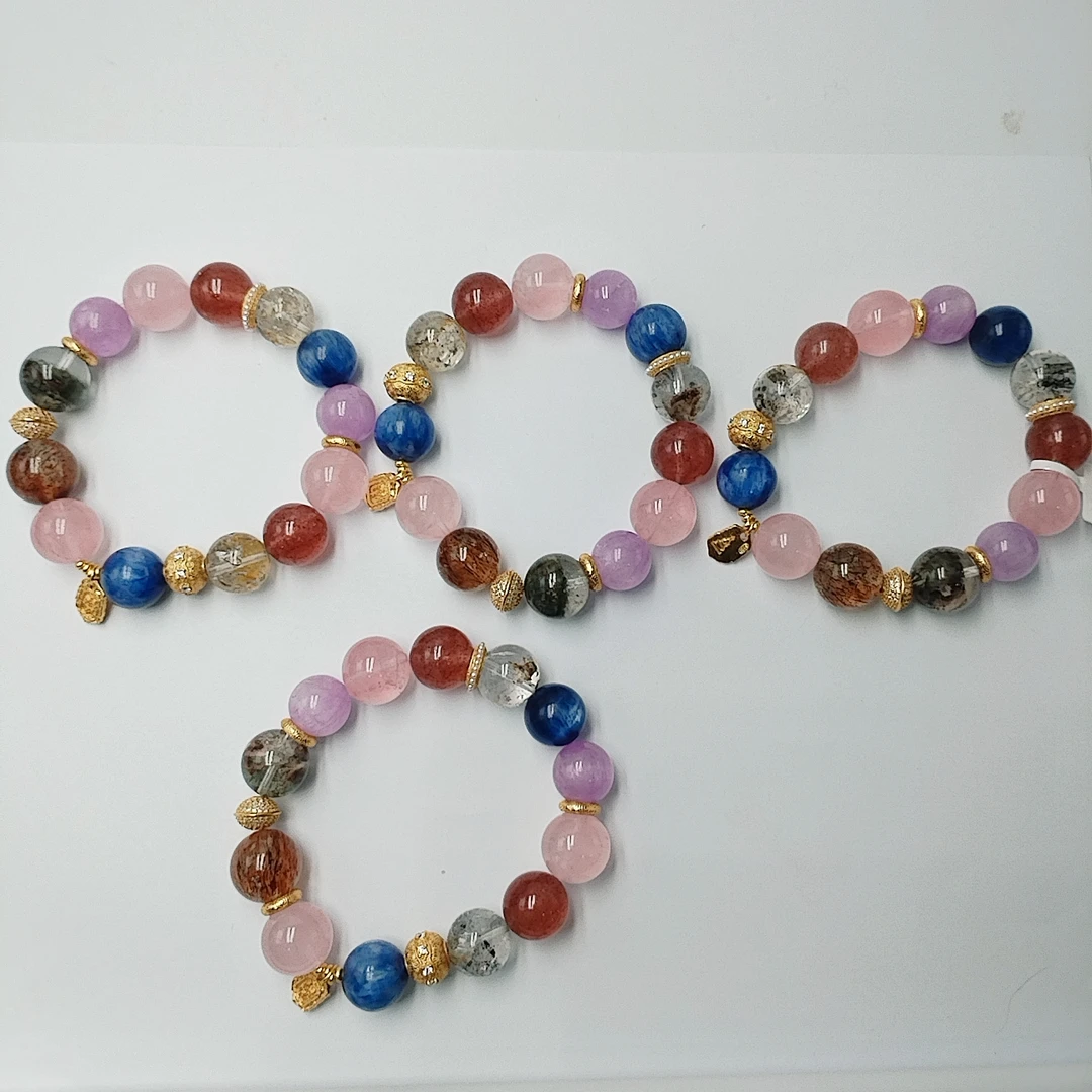 多宝水晶手串复古华丽繁美精致多样性发货一件   小