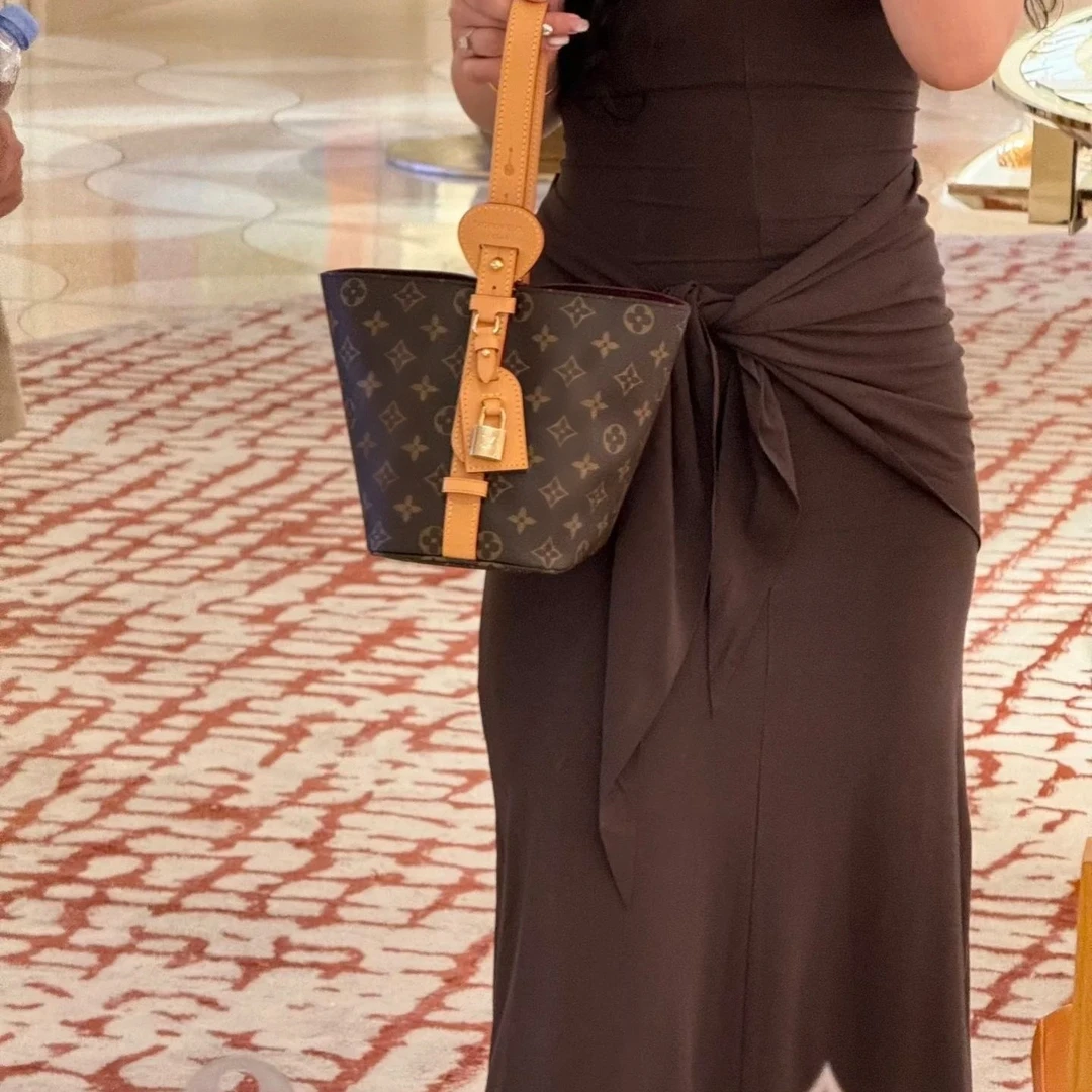 allin bb老花经典中号百搭时尚手拿真皮包包女士网红款