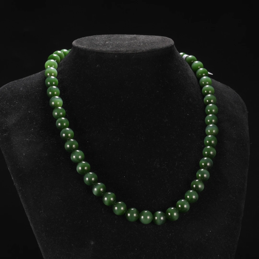 lot27和田玉项链10mm/保利拍卖