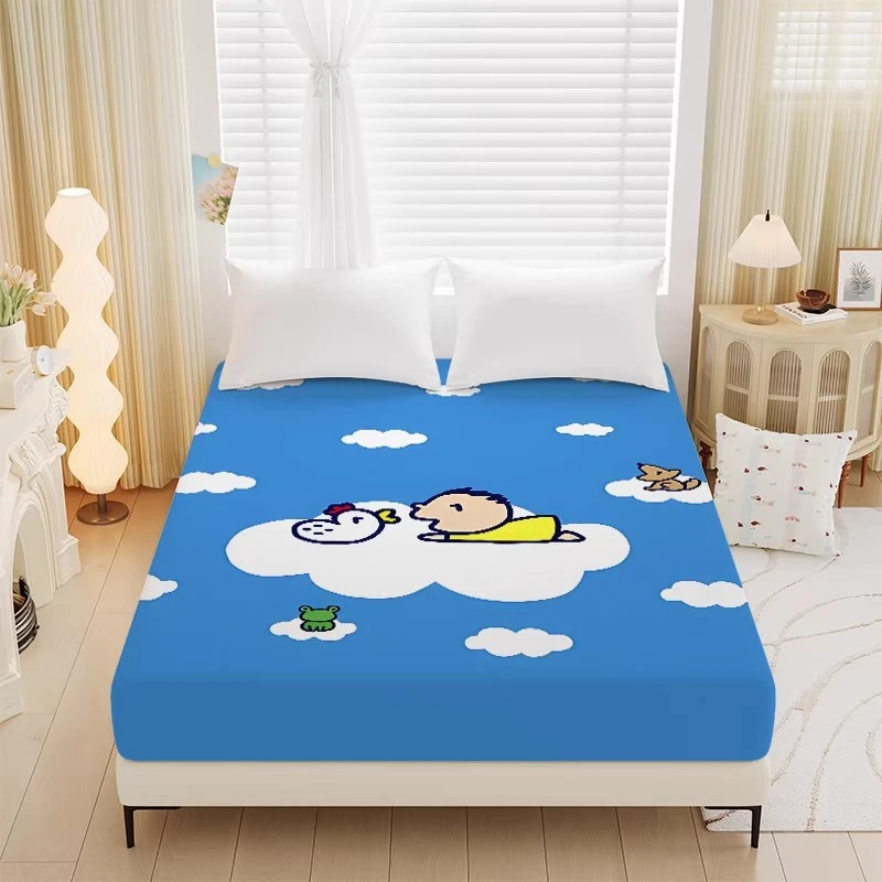 卡通大口仔单件床笠全包围可机洗防滑床罩单品笠床垫保护套可定制