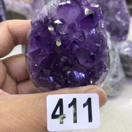 紫晶天然水晶摆件未镶嵌