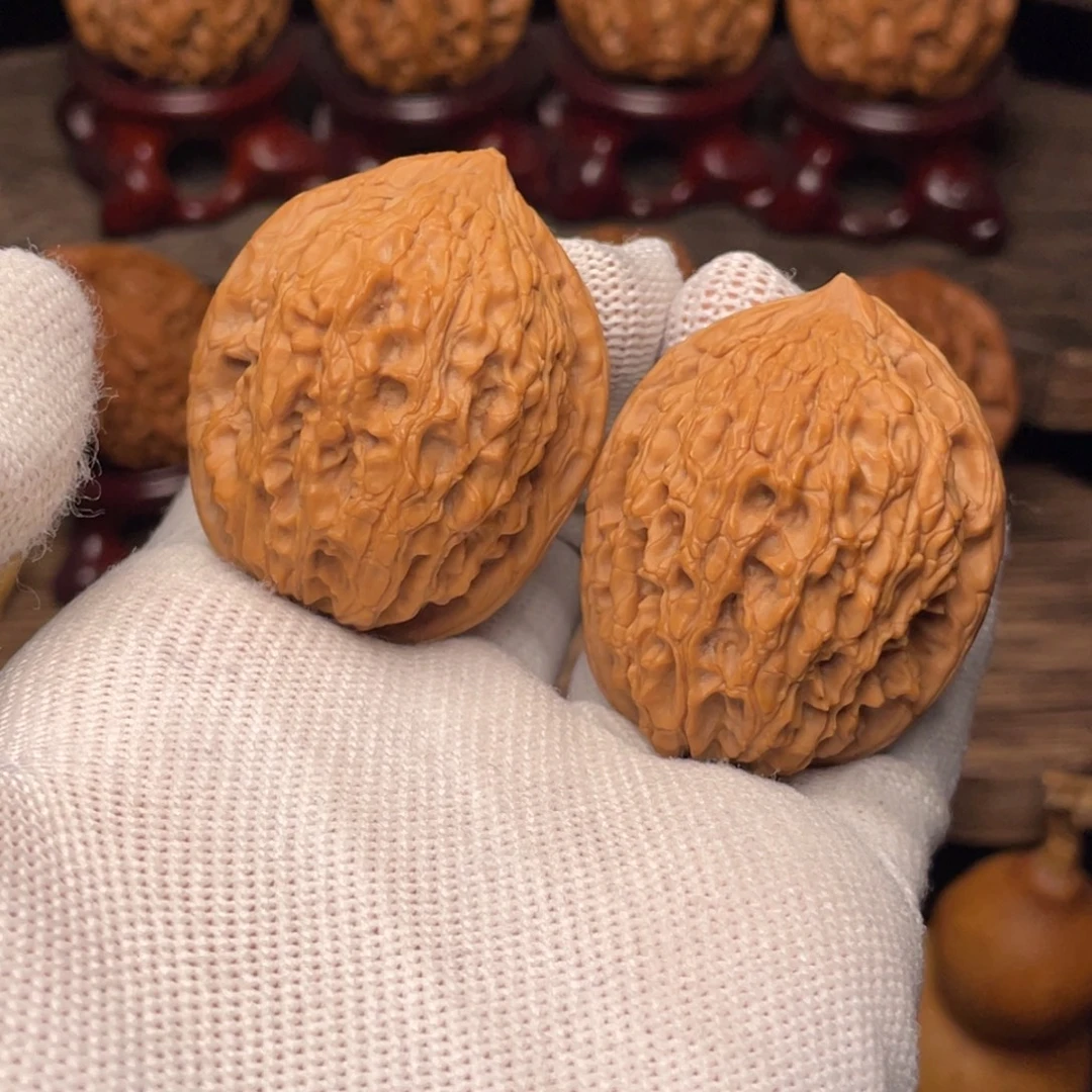 文玩核桃把件秦岭野生山魄系列龙蛋34