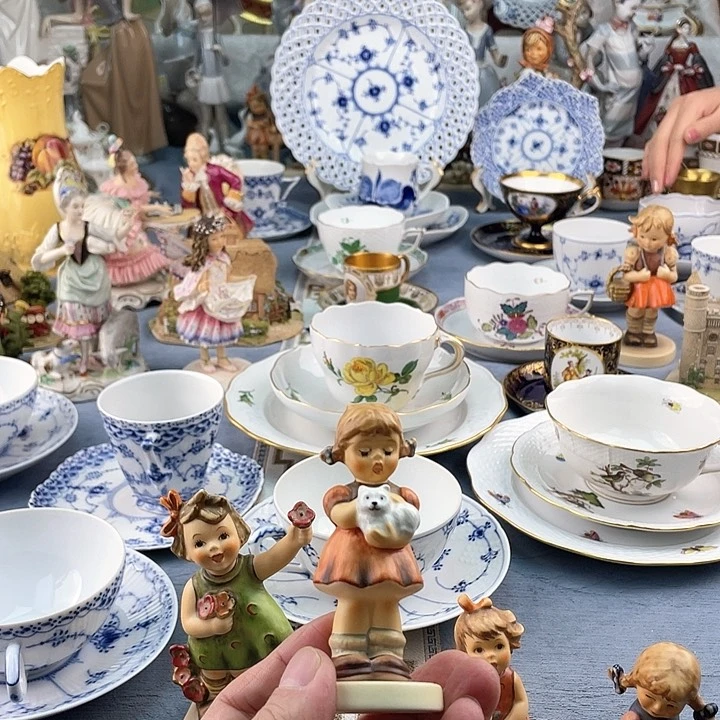 中古欧瓷瓷器小房子