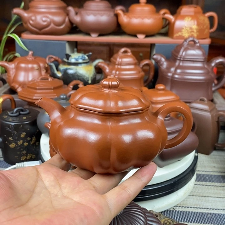 茶壶紫砂葵仿古130-230-300CC原矿赵庄朱泥特价