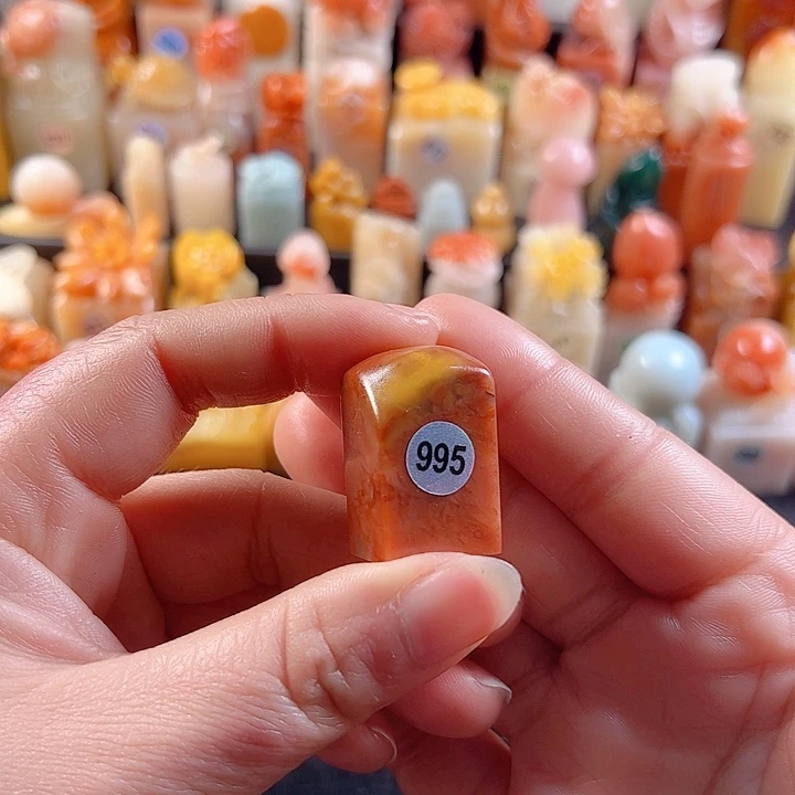 老挝石印石1.7厘米，包刻995