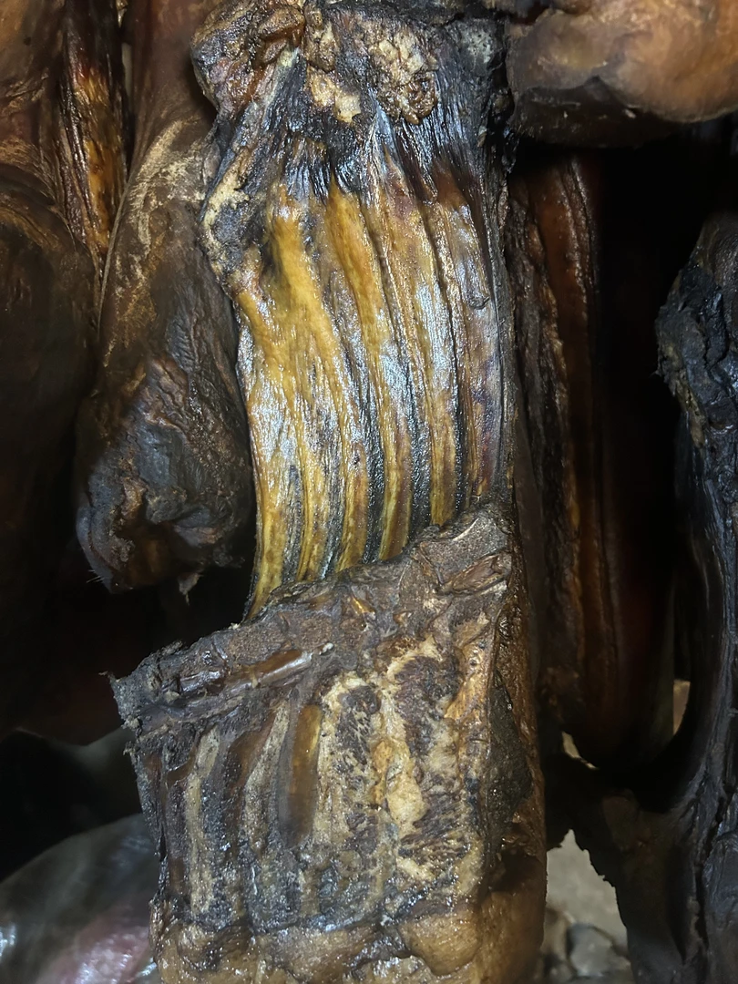 【腊五花带排】农家粮食猪土猪柴火慢熏宝肋 现称