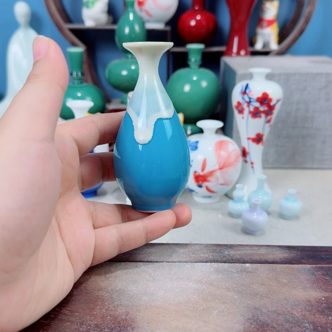 陶瓷手工小花器摆件