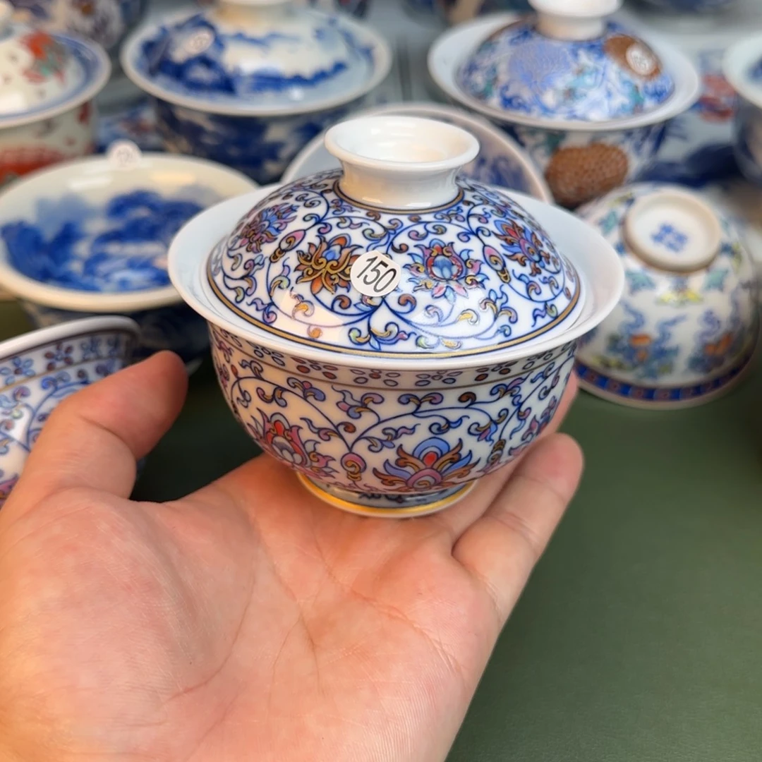 彦祖纯手工手绘茶具150
