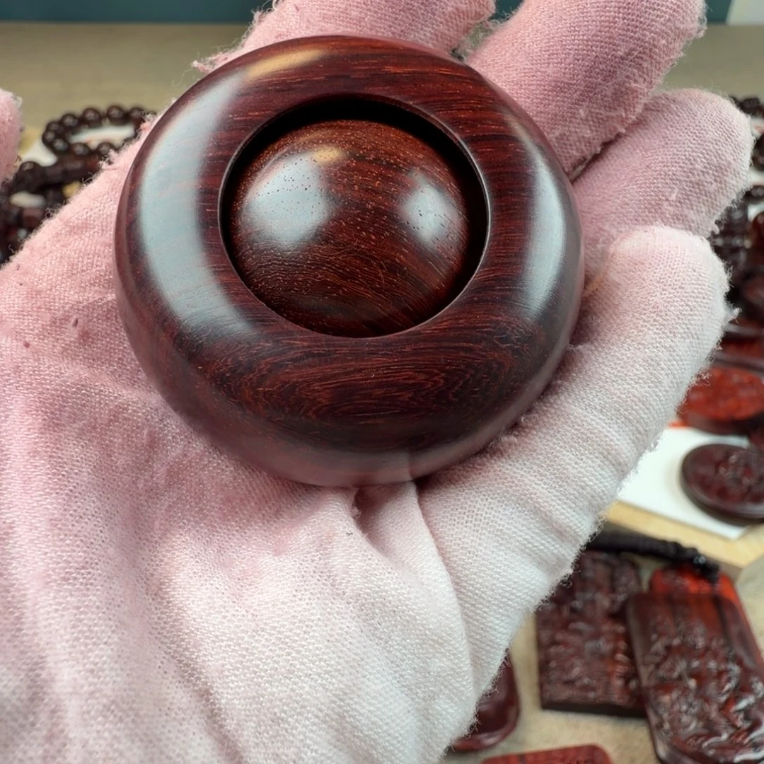 洪***波把件小叶紫檀时来运转