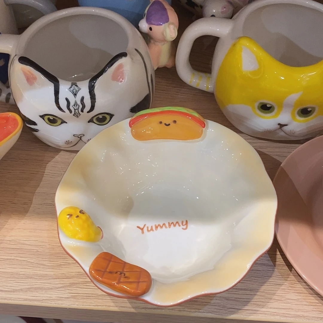 竹瓷职客选面包小碗