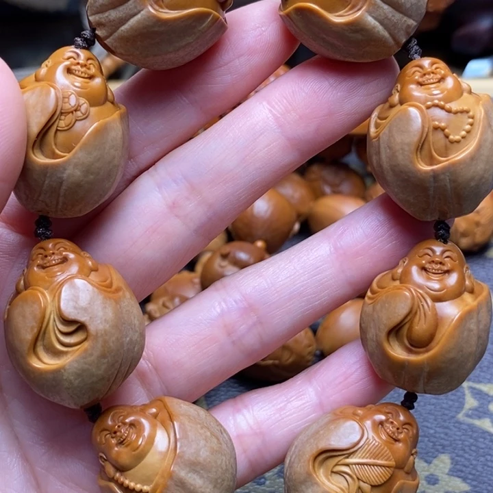 橄榄核手串/手链2.3 史小军包衣弥勒佛