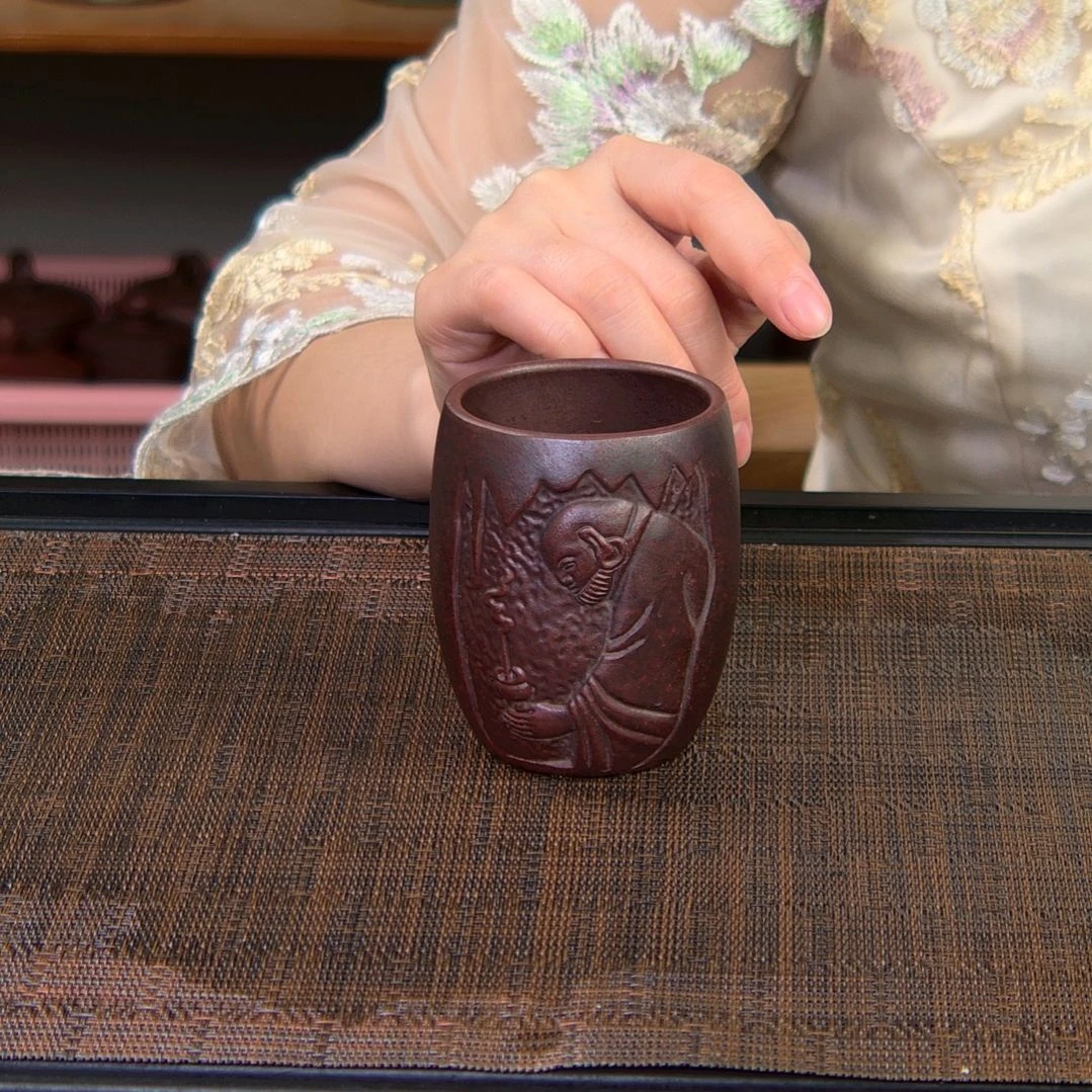 茶杯紫砂高货放漏