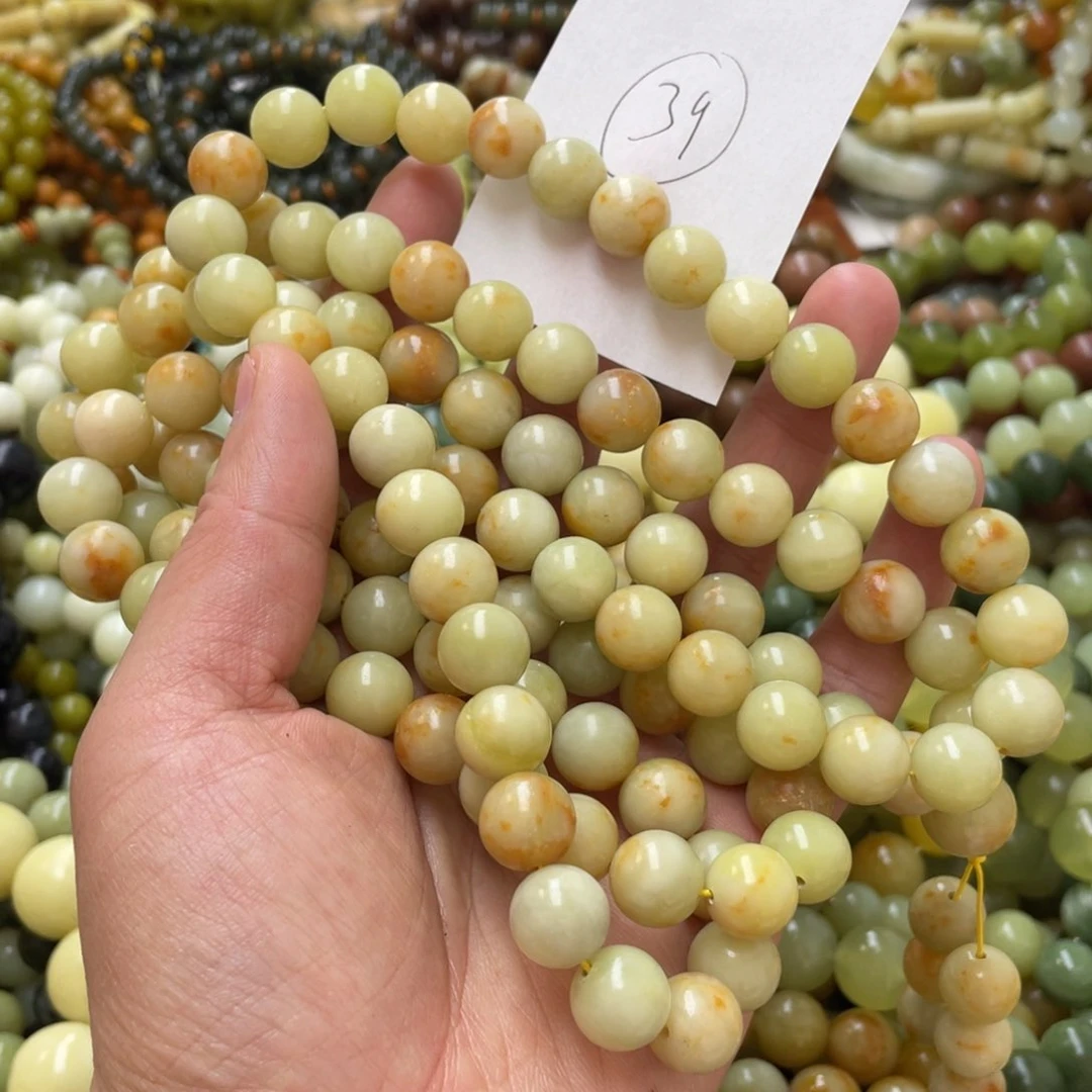 蛇纹石玉手链未镶嵌