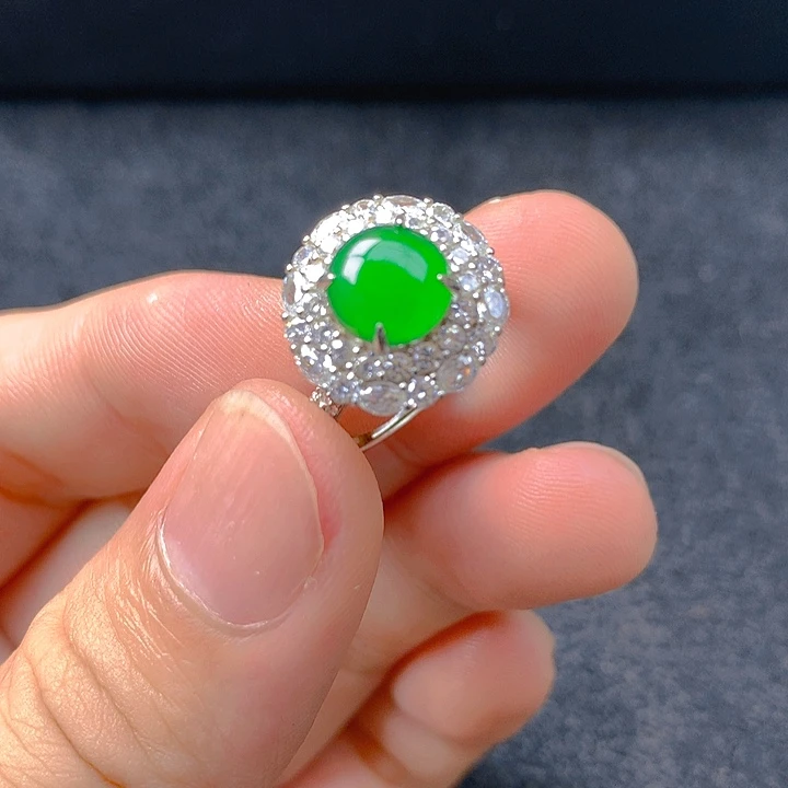 翡翠银S925镶嵌颈饰