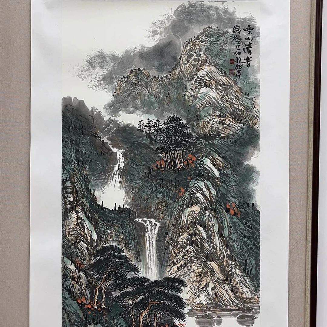 国画艺术家真人手绘