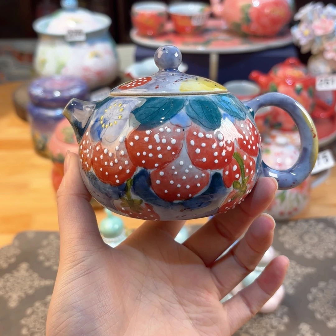 景德镇手绘高温釉下彩陶瓷茶具