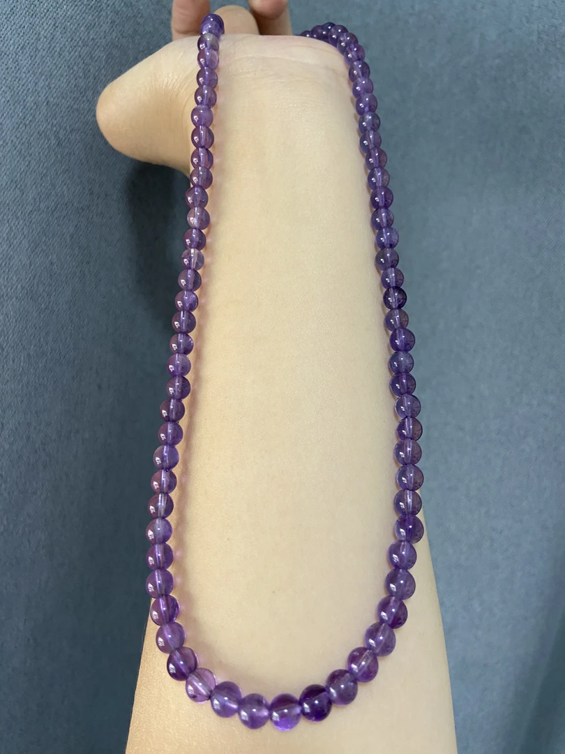 天然巴西紫水晶项链GQ36