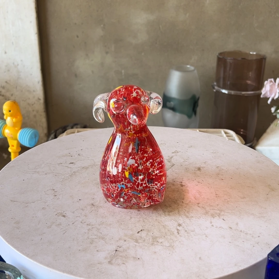 弘扬琉璃花器微瑕高度15