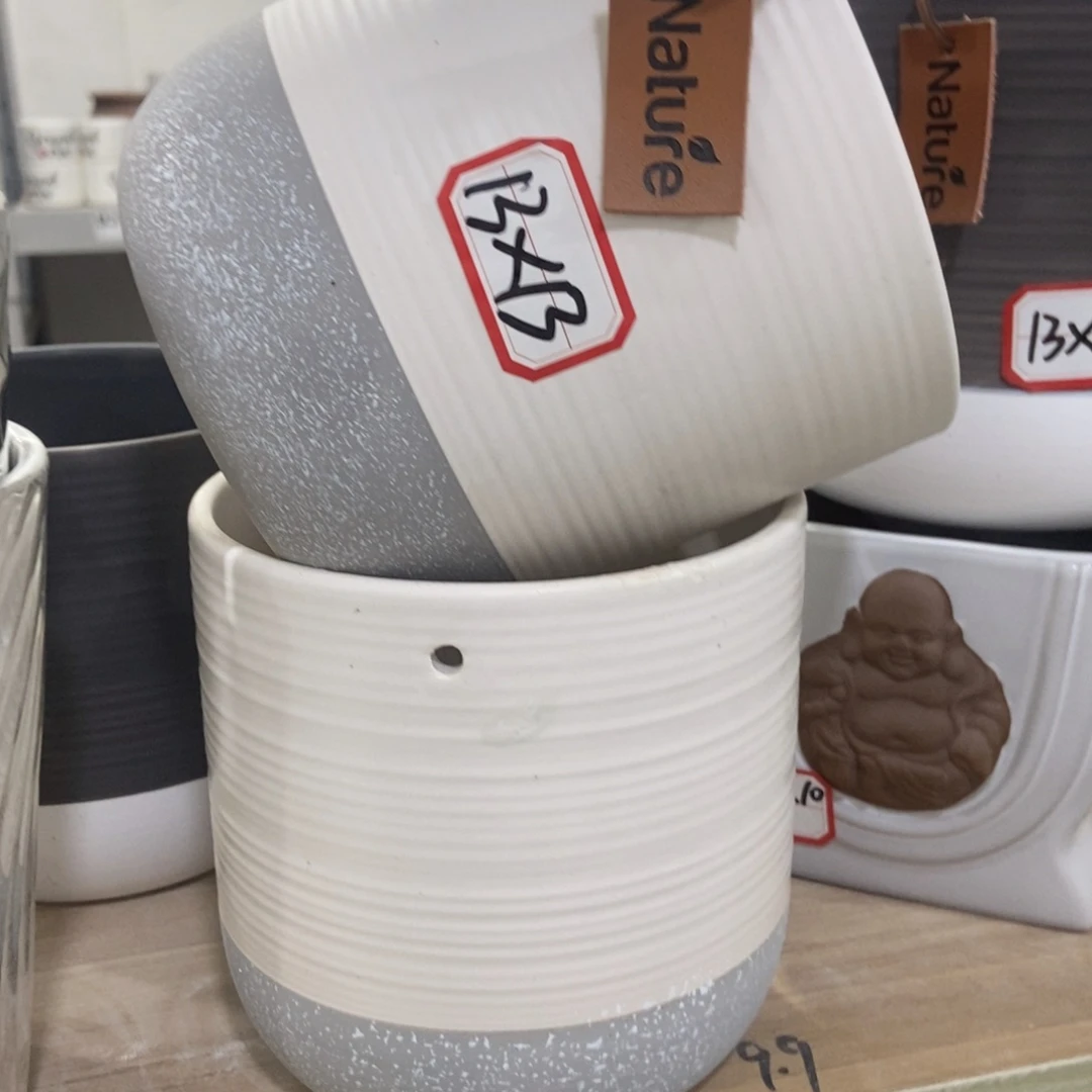 红陶高温陶瓷花盆