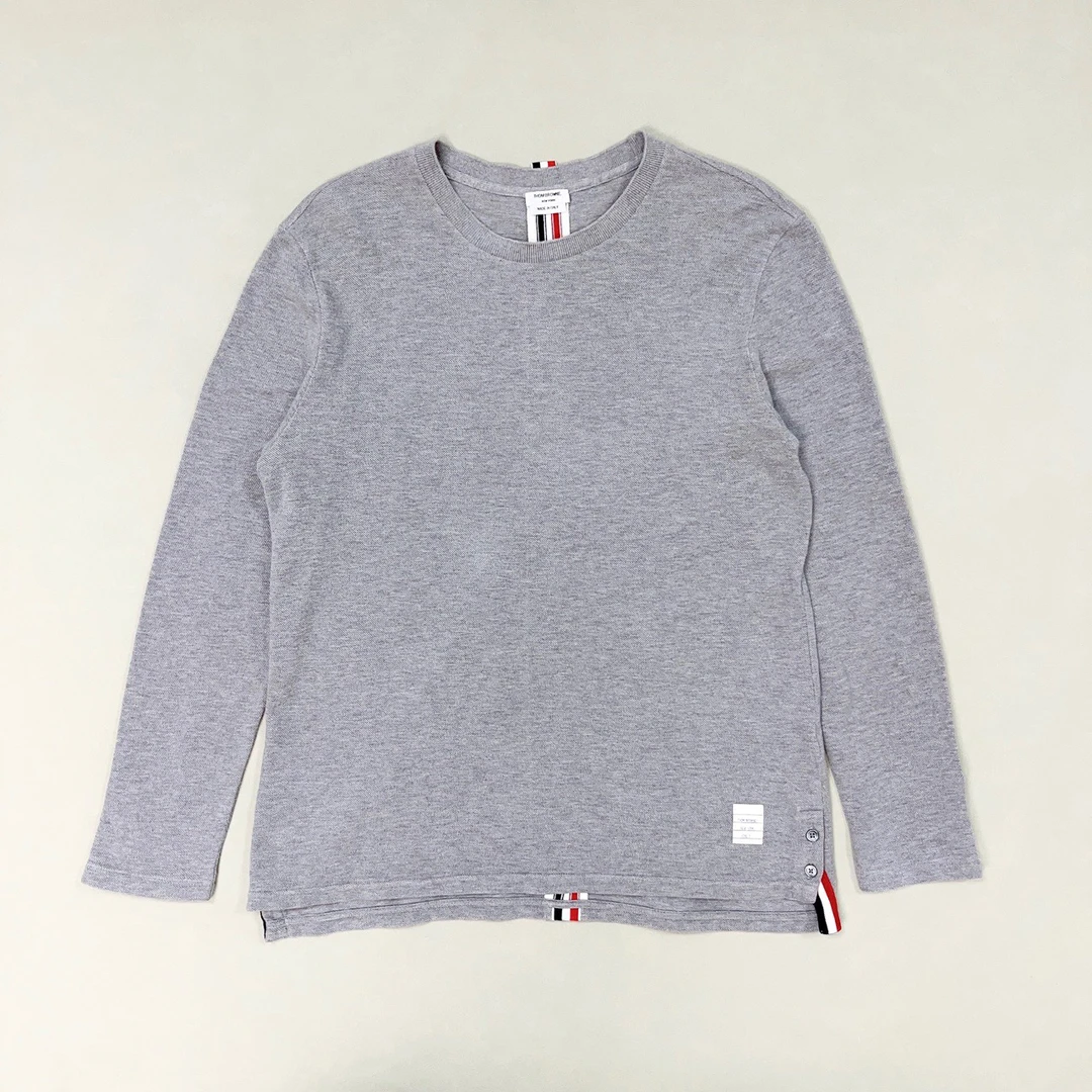 95新 TORY BURCH/汤丽柏琦 3码/TB 后背条纹长袖T恤/95新/jm09267