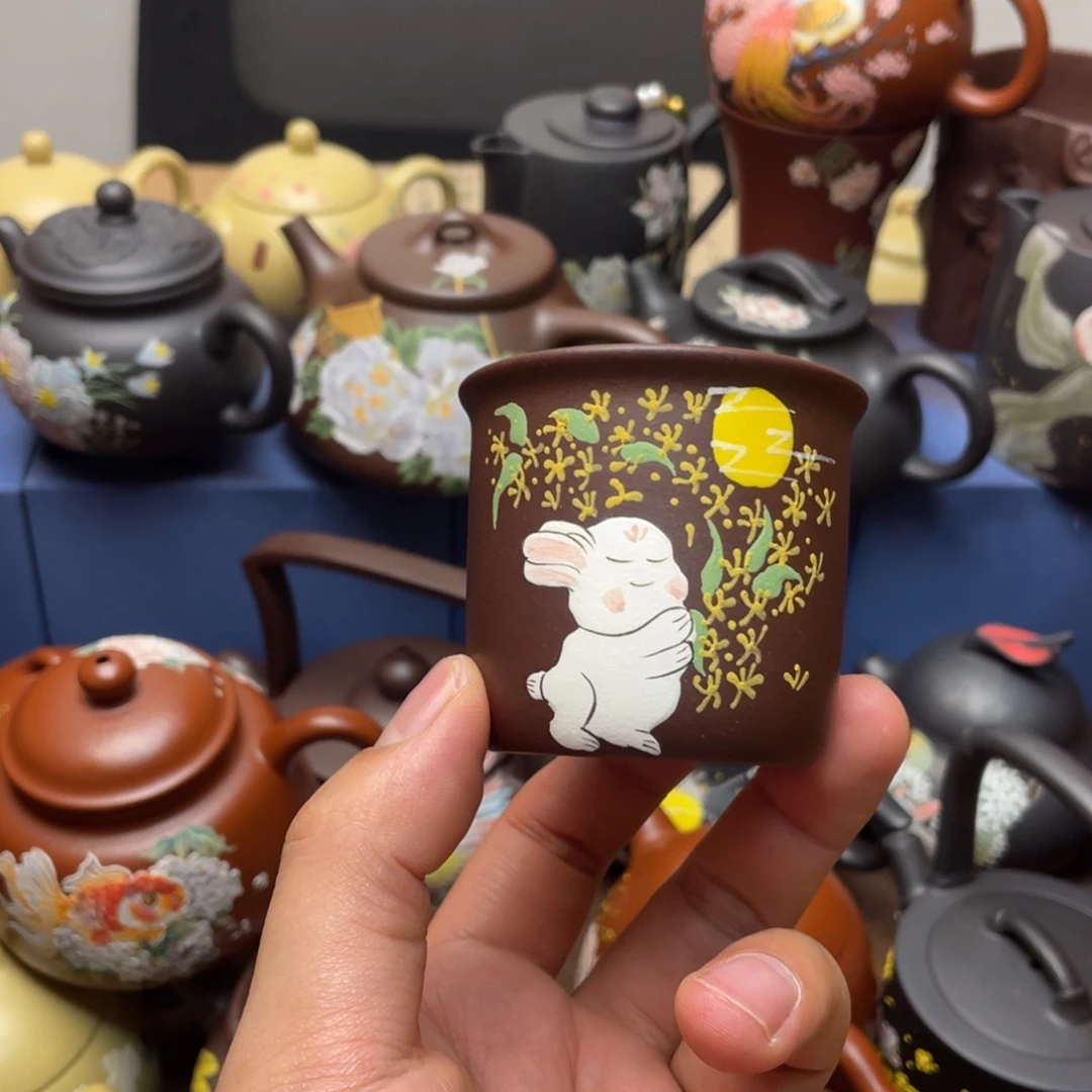 茶杯紫泥紫砂主人杯100cc