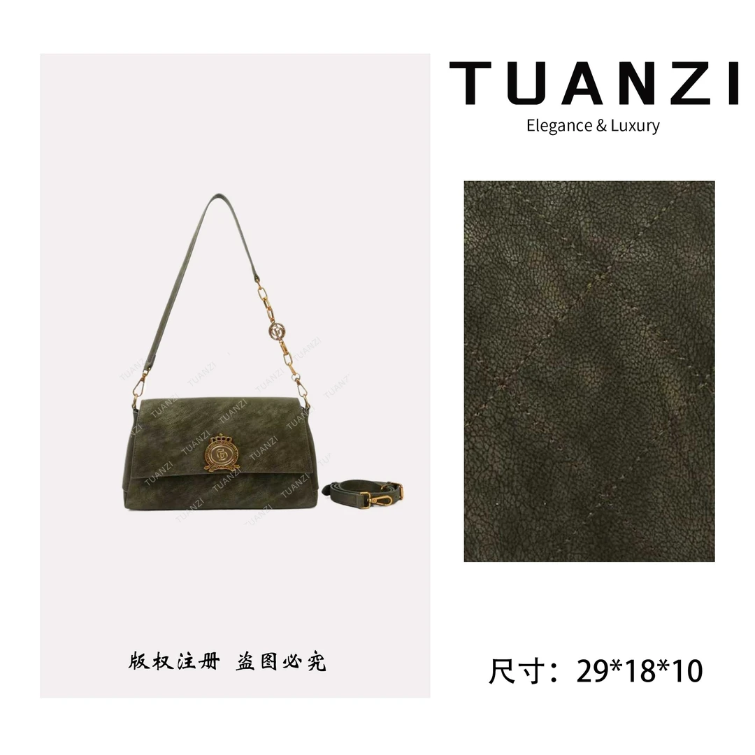 TUANZI『高端玩家』秋冬新款29cm原创设计女包 BF-66667-青苔绿